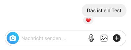 Instagram Nachrichten liken