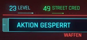 Cyberpunk 2077 Kleidung gesperrt