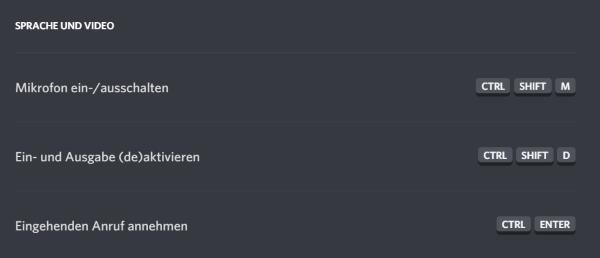 Discord Hotkeys funktionieren nicht