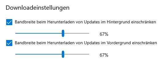 Downloads im Microsoft Store drosseln
