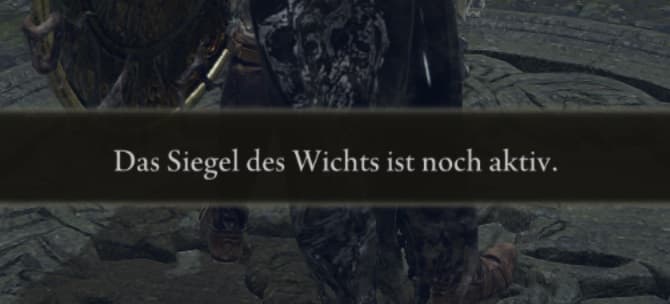 Das Siegel des Wichts ist noch aktiv