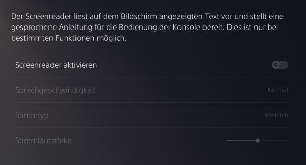 PS5 Sprachassistent deaktivieren