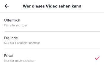 TikTok wer sieht meine Videos?