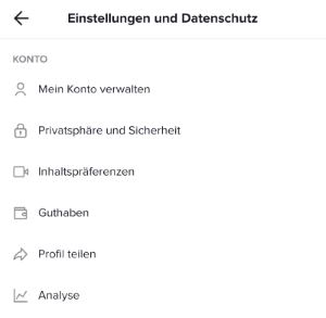 TikTok Analysen anzeigen