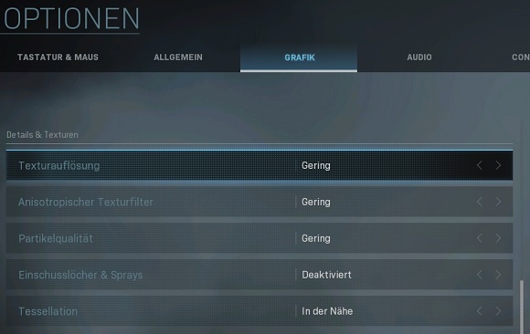 CoD Warzone beste Grafik-Einstellungen