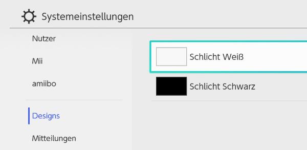 Nintendo Switch Hintergrund ändern