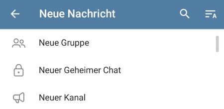 Telegram geheimer Chat beendet