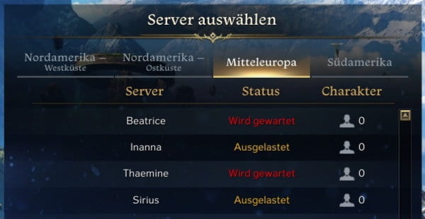 Lost Ark Server wechseln