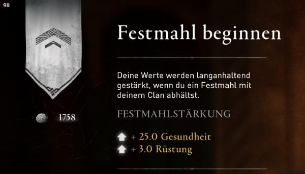 Assassins Creed Valhalla Festmahl