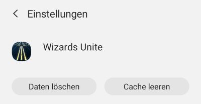 Wizards Unite Account löschen
