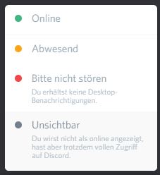 Discord Online-Status ändern und unsichtbar machen