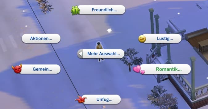 Romatische Interaktion funktioniert nicht