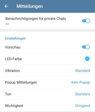 Telegram Ton einstellen