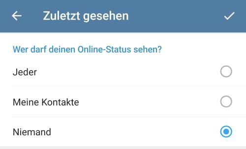 Telegram zuletzt online stimmt nicht