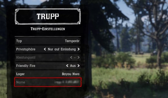 Red Dead Online Trupp erstellen