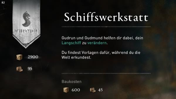 AC Valhalla Schiff verbessern
