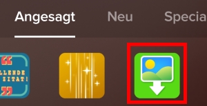 Bild in TikTok-Video einfügen