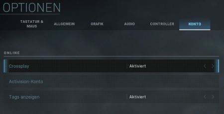 Modern Warfare Crossplay ausschalten und einschalten