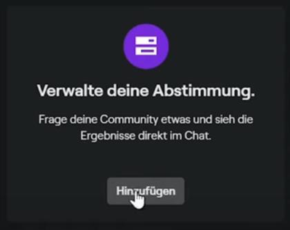 Twitch Abstimmung erstellen