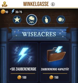 Zauberenergie mit Goldmünzen kaufen
