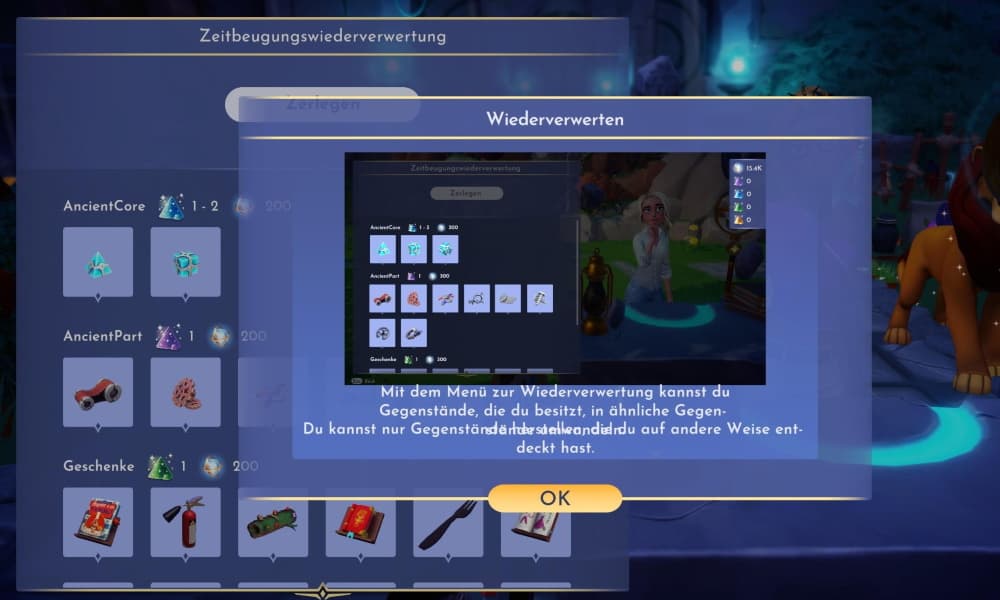 Gegenstände recyceln