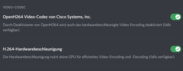 Discord Bildschirmübertragung verpixelt