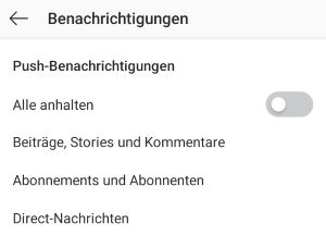 Instagram Benachrichtigung bestimmte Personen