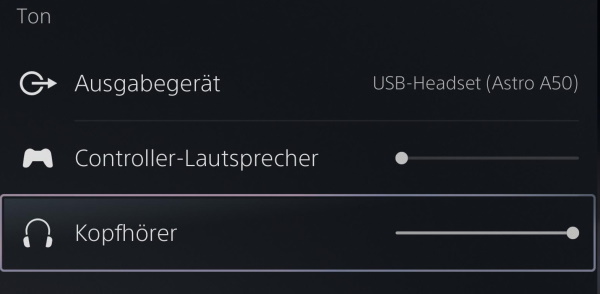 PS5 Kopfhörer leise