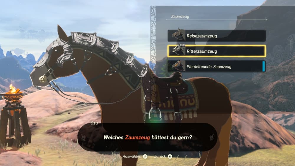 Zaumzeug anlegen