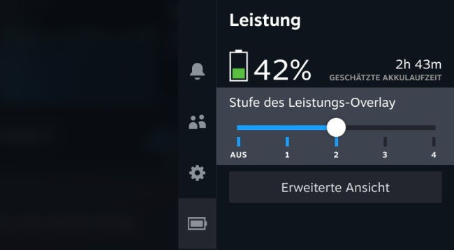 Steam Deck FPS anzeigen