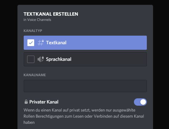 Discord unsichtbaren Kanal erstellen