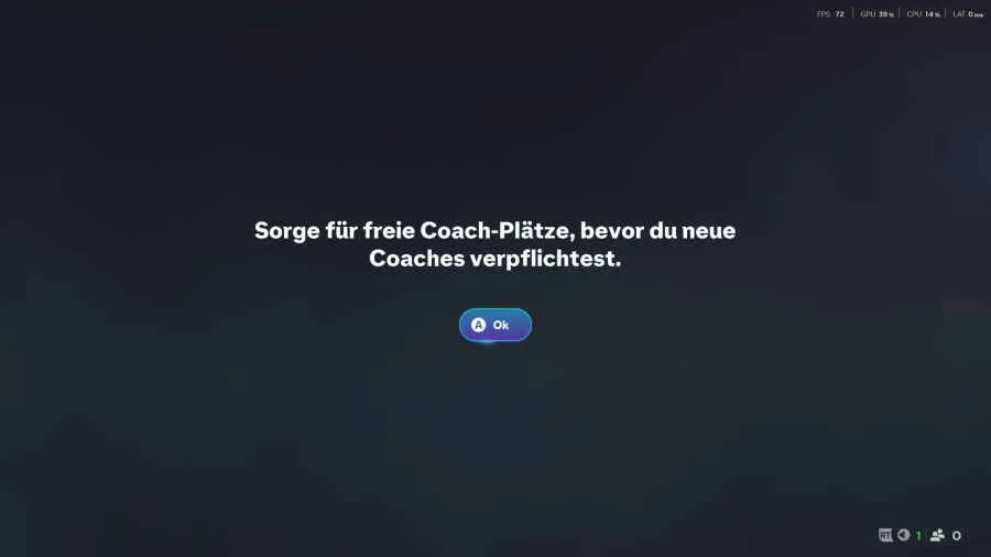 Coach Slots freischalten