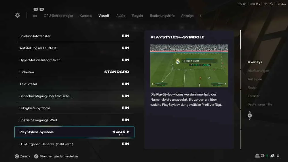 Bedeutung der Symbole